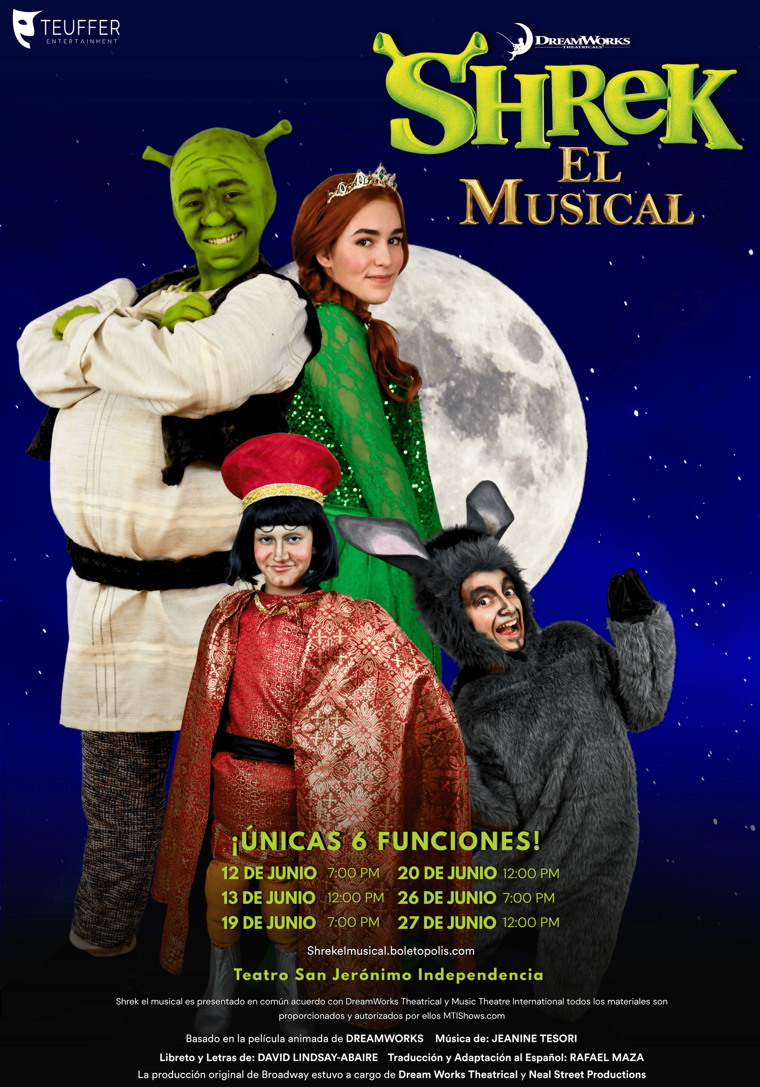 Shrek el musical Teuffer Entertainment